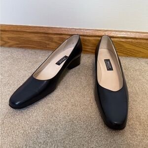 Bally Switzerland black block heels size 8.5 severn